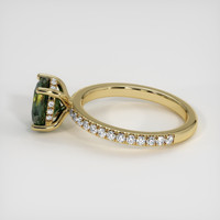 2.55 Ct. Bi Color Sapphire Ring, 18K Yellow Gold 4