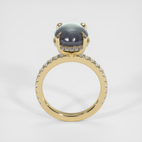 8.03 Ct. Greyish Blue Sapphire Ring, 18K Yellow Gold 3