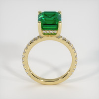 4.13 Ct. Emerald Ring, 18K Yellow Gold 3