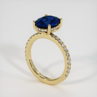 3.83 Ct. Sapphire Ring, 18K Yellow Gold 2