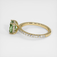 1.66 Ct. Green Sapphire Ring, 18K Yellow Gold 4