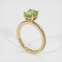 2.19 Ct. Sapphire Ring, 18K Yellow Gold 2