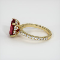 2.52 Ct. Ruby  Ring - 18K Yellow Gold