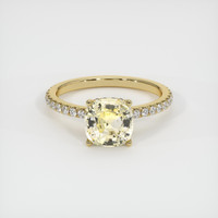 2.28 Ct. Sapphire Ring, 18K Yellow Gold 1