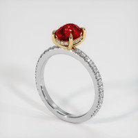 Ruby Ring 1.07 Ct. 14K Yellow White Preview