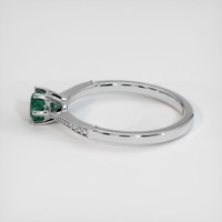 0.91 Ct. Bluish Green Sapphire Ring, Platinum 950 4