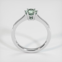 0.86 Ct. Greyish Blue Sapphire Ring, Platinum 950 3