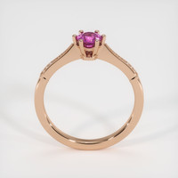 0.59 Ct. Pinkish Purple Sapphire Ring, 14K Rose Gold 3