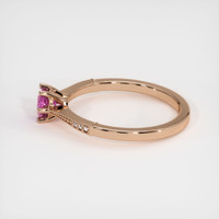 0.59 Ct. Pinkish Purple Sapphire Ring, 14K Rose Gold 4