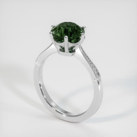 3.49 Ct. Color Change Sapphire Ring, 10K White Gold 2
