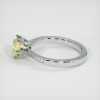 1.19 Ct. Yellow Sapphire Ring, 14K White Gold 4