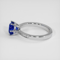 2.25 Ct. Blue Sapphire Ring, 18K White Gold 4