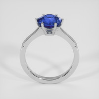 3.16 Ct. Blue Sapphire Ring, 18K White Gold 3