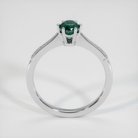 0.91 Ct. Bluish Green Sapphire Ring, 18K White Gold 3