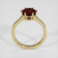 2.15 Ct. Red Garnet Ring, 14K Yellow Gold 3