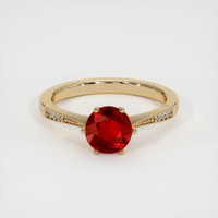 1.45 Ct. Ruby Ring, 14K Yellow Gold 1