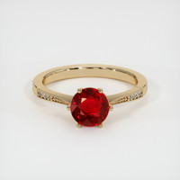 1.29 Ct. Ruby Ring, 14K Yellow Gold 1