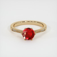 1.22 Ct. Ruby Ring, 14K Yellow Gold 1