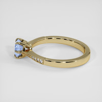 1.02 Ct. Blue Sapphire Ring, 14K Yellow Gold 4