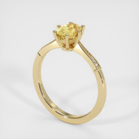 0.85 Ct. Yellow Sapphire Ring, 14K Yellow Gold 2