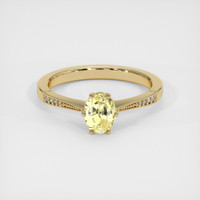 1.07 Ct. Yellow Sapphire Ring, 14K Yellow Gold 1