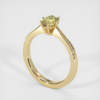 1.07 Ct. Yellow Sapphire Ring, 14K Yellow Gold 2