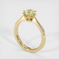 1.19 Ct. Yellow Sapphire Ring, 14K Yellow Gold 2