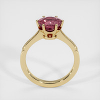 1.80 Ct. Reddish Pink Sapphire Ring, 18K Yellow Gold 3