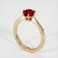 1.45 Ct. Ruby Ring, 18K Yellow Gold 2