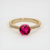 1.51 Ct. Ruby Ring, 18K Yellow Gold 1