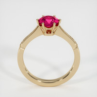 1.51 Ct. Purplish Red Ruby Ring, 18K Yellow Gold 3