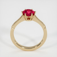 1.51 Ct. Purplish Red Ruby Ring, 18K Yellow Gold 3