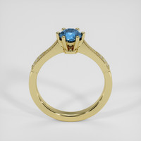 1.03 Ct. Blue Sapphire Ring, 18K Yellow Gold 3