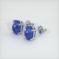 <span>4.00</span>&nbsp;<span class="tooltip-light">Ct.Tw.<span class="tooltiptext">Total Carat Weight</span></span> Sapphire Earrings, Platinum 950 3