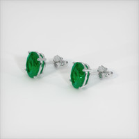 Emerald Earrings 3.00 Ct.Tw.Total Carat Weight, Platinum 950 Preview