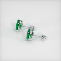 Emerald Earrings 3.00 Ct.Tw.Total Carat Weight, Platinum 950 Preview