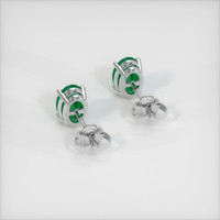 <span>1.43</span>&nbsp;<span class="tooltip-light">Ct.Tw.<span class="tooltiptext">Total Carat Weight</span></span> Emerald Earrings, Platinum 950 4