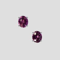 <span>1.27</span> <span class="tooltip-light">Ct.Tw.<span class="tooltiptext">Total Carat Weight</span></span> Purple Sapphire Earrings, Platinum 950 1