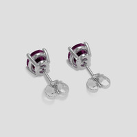 <span>1.27</span> <span class="tooltip-light">Ct.Tw.<span class="tooltiptext">Total Carat Weight</span></span> Purple Sapphire Earrings, Platinum 950 4