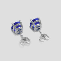 <span>3.24</span> <span class="tooltip-light">Ct.Tw.<span class="tooltiptext">Total Carat Weight</span></span> Blue Sapphire Earrings, Platinum 950 4