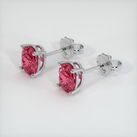 2.44 Ct.Tw. Gemstone Earrings, Platinum 950 2