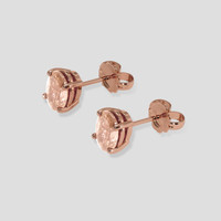 <span>2.02</span>&nbsp;<span class="tooltip-light">Ct.Tw.<span class="tooltiptext">Total Carat Weight</span></span> Padparadscha Sapphire Earrings, 14K Rose Gold 3
