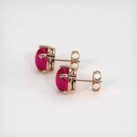 <span>2.28</span> <span class="tooltip-light">Ct.Tw.<span class="tooltiptext">Total Carat Weight</span></span> Ruby Earrings, 14K Rose Gold 3