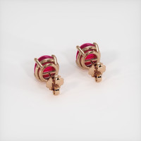 <span>2.28</span> <span class="tooltip-light">Ct.Tw.<span class="tooltiptext">Total Carat Weight</span></span> Ruby Earrings, 14K Rose Gold 4