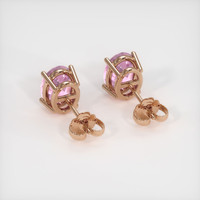 2.08 Ct.Tw. Gemstone Earrings, 14K Rose Gold 4