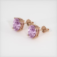 3.48 Ct.Tw. Gemstone Earrings, 14K Rose Gold 2