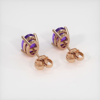 1.62 Ct.Tw. Gemstone Earrings, 14K Rose Gold 4
