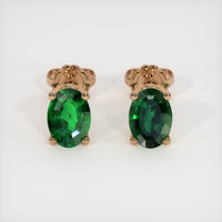 1.46 Ct.Tw. Gemstone Earrings, 14K Rose Gold 1