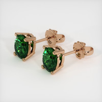 1.46 Ct.Tw. Gemstone Earrings, 14K Rose Gold 2