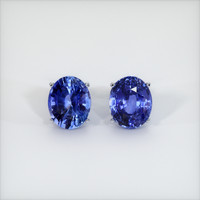 <span>8.74</span>&nbsp;<span class="tooltip-light">Ct.Tw.<span class="tooltiptext">Total Carat Weight</span></span> Sapphire Earrings, 14K White Gold 1